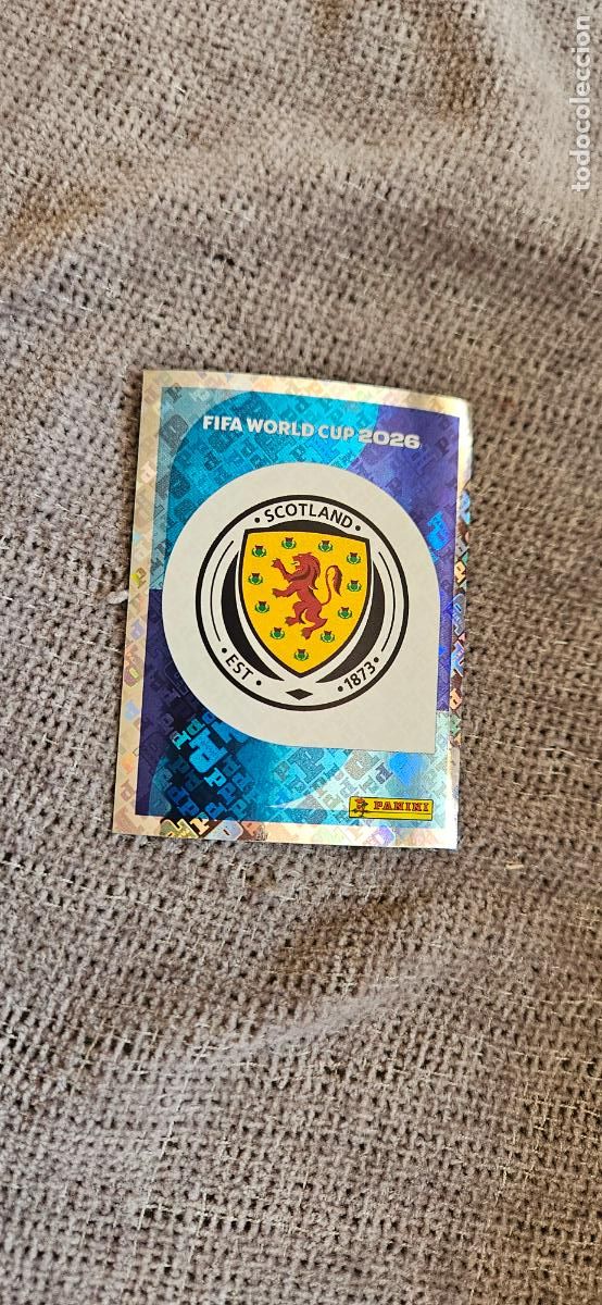 Fu&szlig;ball-Sticker: Escudo Escocia world cup mundial fifa estados unidos, canad&aacute; mexico panini 2026 26 sin pegar trading