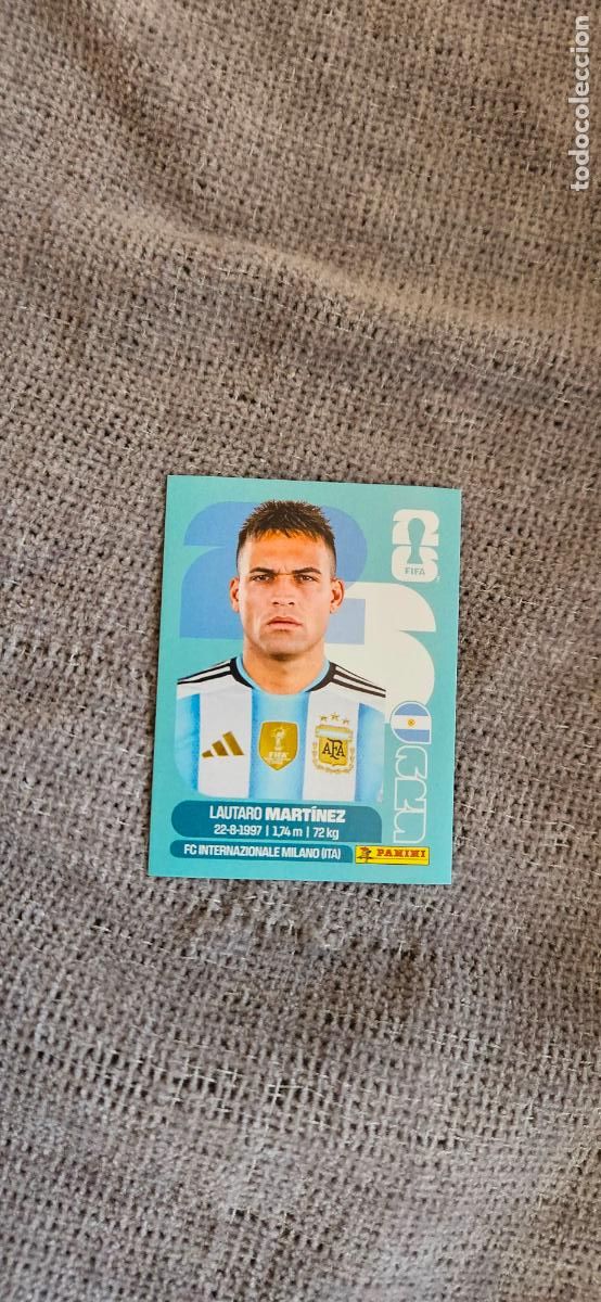 Fu&szlig;ball-Sticker: Argentina Lautaro 18 world cup mundial fifa estados unidos, canad&aacute; mexico panini 2026 26 sin pegar t