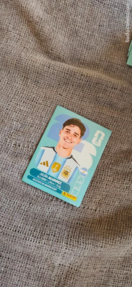 Fu&szlig;ball-Sticker: Argentina Juli&aacute;n &Aacute;lvarez 19 world cup mundial fifa estados unidos, canad&aacute; mexico panini 2026 26 sin