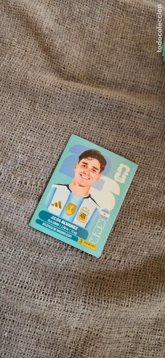 Fu&szlig;ball-Sticker: Argentina Juli&aacute;n &Aacute;lvarez 19 world cup mundial fifa estados unidos, canad&aacute; mexico panini 2026 26 sin