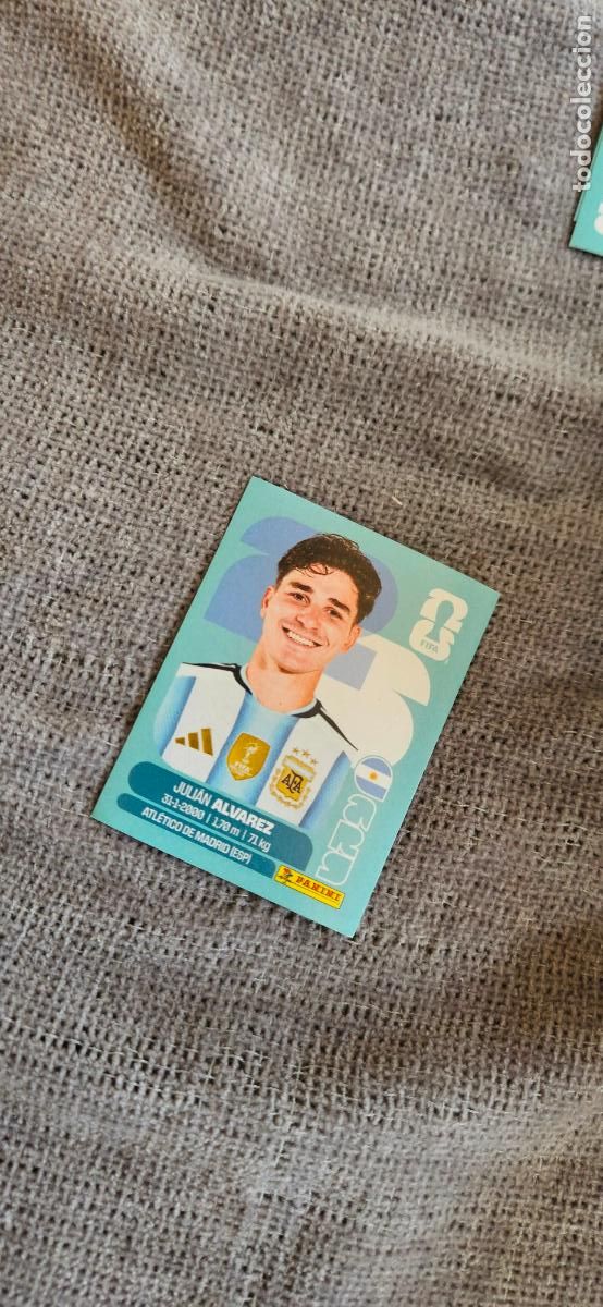 Fu&szlig;ball-Sticker: Argentina Juli&aacute;n &Aacute;lvarez 19 world cup mundial fifa estados unidos, canad&aacute; mexico panini 2026 26 sin