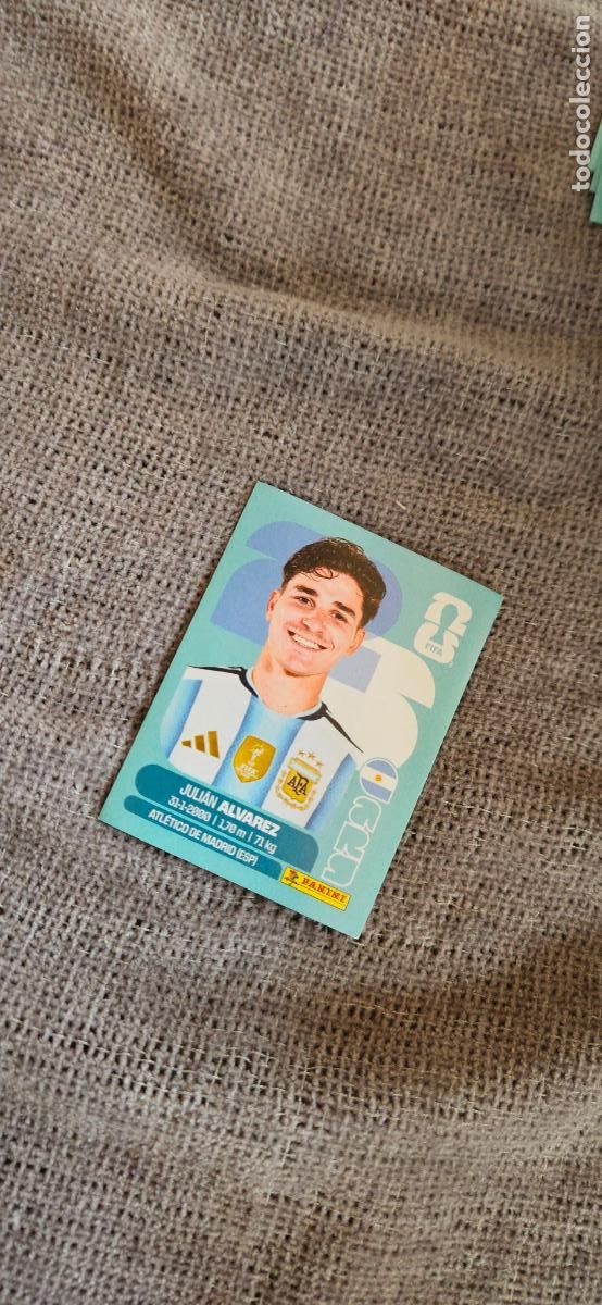 Fu&szlig;ball-Sticker: Argentina Juli&aacute;n &Aacute;lvarez 19 world cup mundial fifa estados unidos, canad&aacute; mexico panini 2026 26 sin