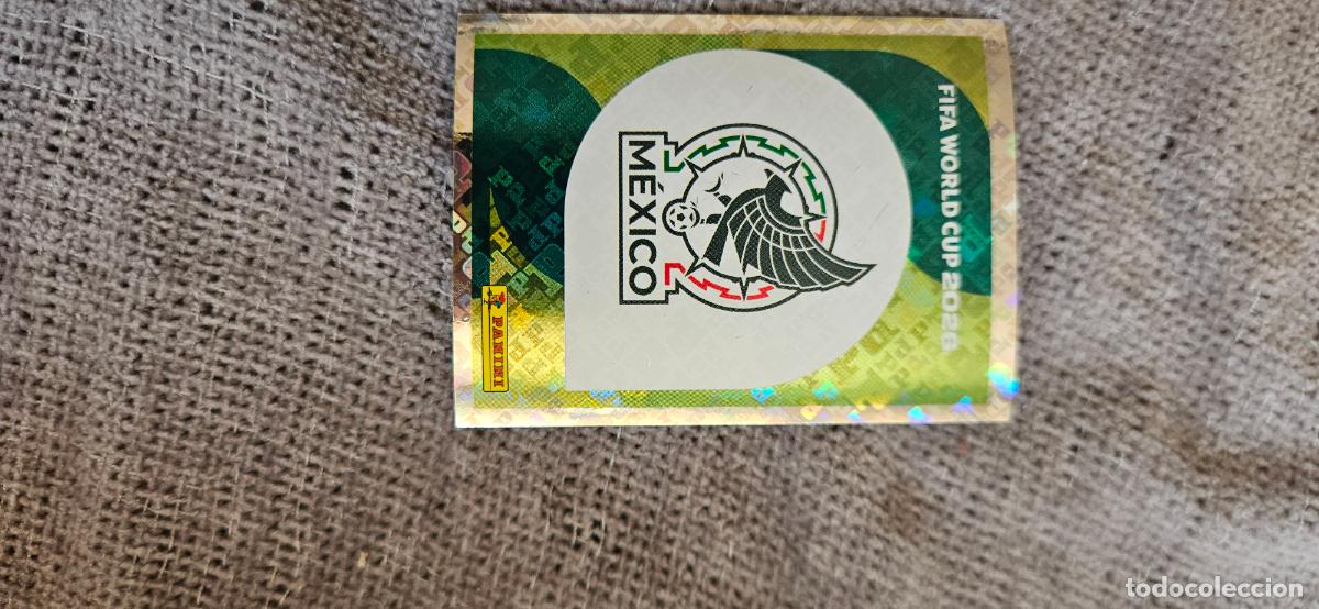 Cromos de f&uacute;tbol: Escudo Mexico world cup mundial fifa estados unidos, canad&aacute; mexico panini 2026 26 sin pegar trading
