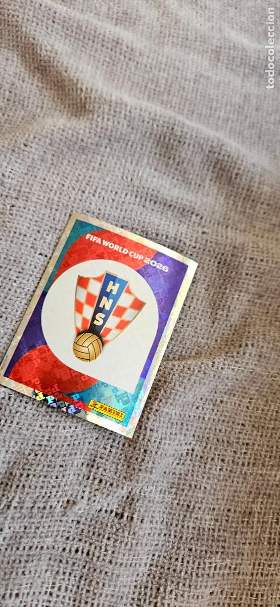 Cromos de f&uacute;tbol: Escudo Croacia world cup mundial fifa estados unidos, canad&aacute; mexico panini 2026 26 sin pegar trading