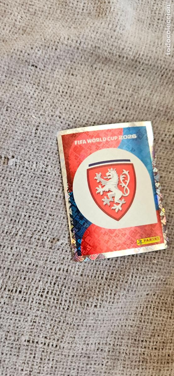 Cromos de f&uacute;tbol: Escudo Chequia world cup mundial fifa estados unidos, canad&aacute; mexico panini 2026 26 sin pegar trading