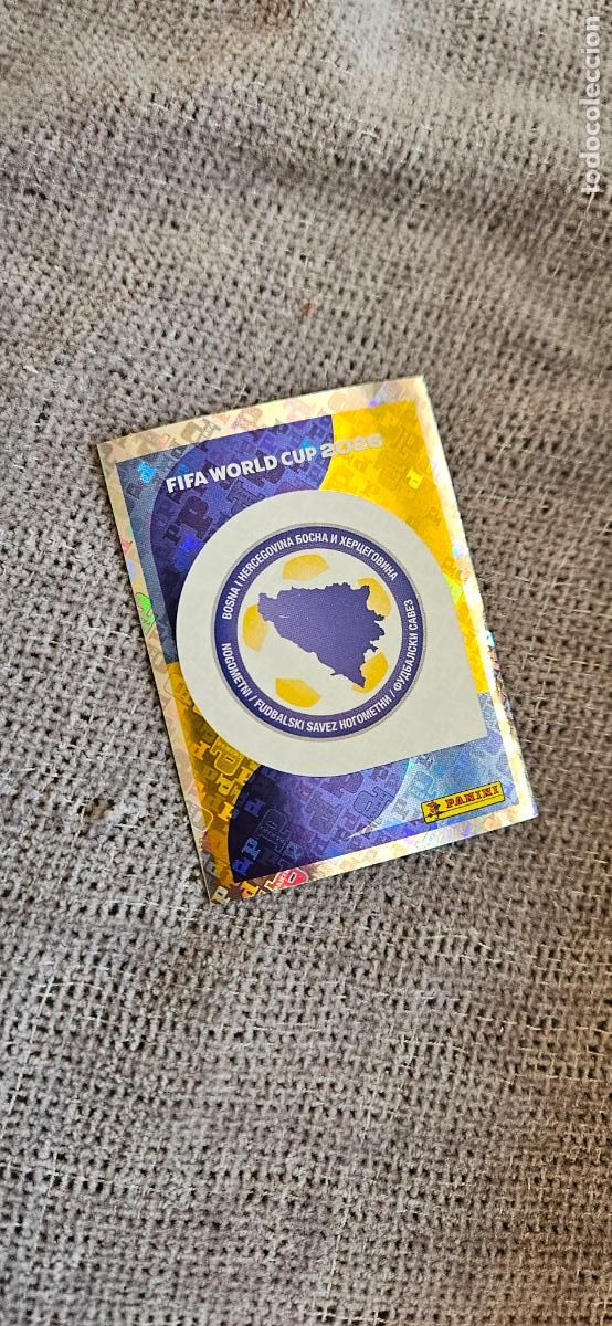 Cromos de f&uacute;tbol: Escudo Bosnia world cup mundial fifa estados unidos, canad&aacute; mexico panini 2026 26 sin pegar trading
