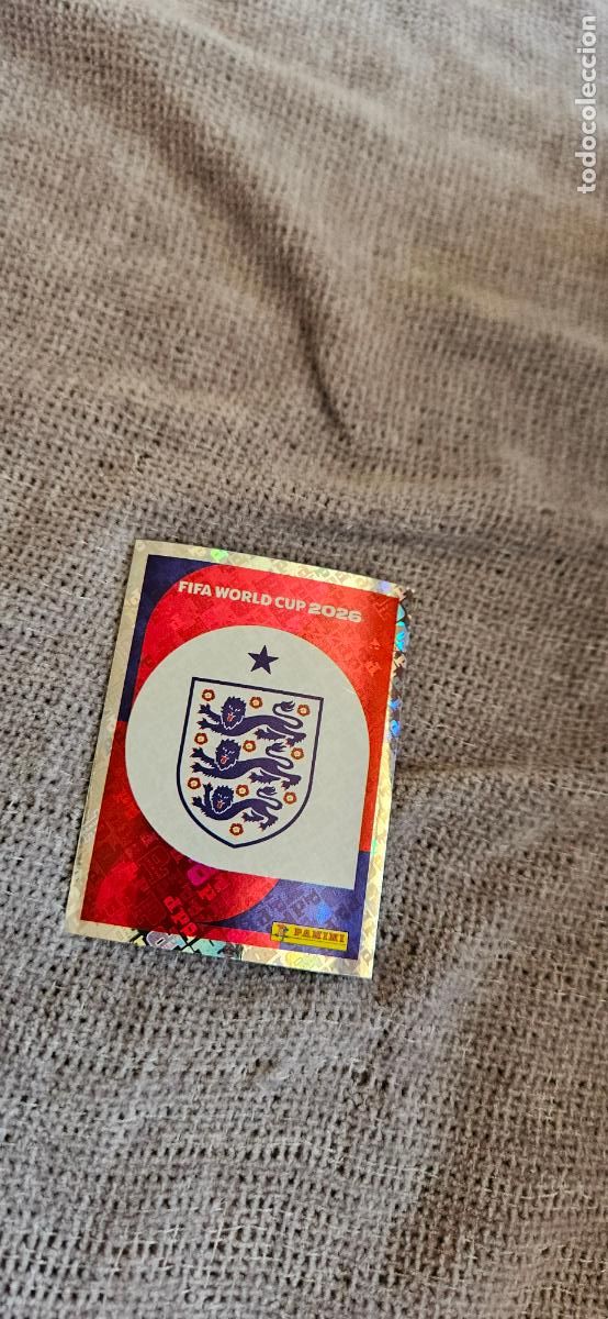 Cromos de f&uacute;tbol: Escudo Inglaterra world cup mundial fifa estados unidos, canad&aacute; mexico panini 2026 26 sin pegar trad