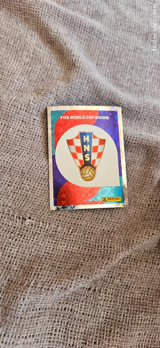 Cromos de f&uacute;tbol: Escudo Croacia world cup mundial fifa estados unidos, canad&aacute; mexico panini 2026 26 sin pegar trading