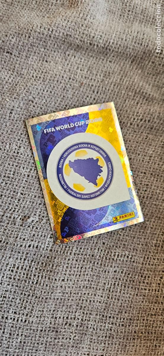 Cromos de f&uacute;tbol: Escudo Bosnia world cup mundial fifa estados unidos, canad&aacute; mexico panini 2026 26 sin pegar trading