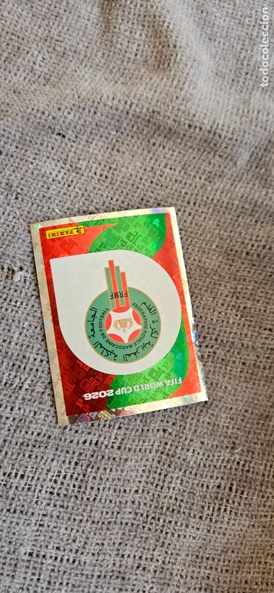 Cromos de f&uacute;tbol: Escudo Marruecos world cup mundial fifa estados unidos, canad&aacute; mexico panini 2026 26 sin pegar tradi