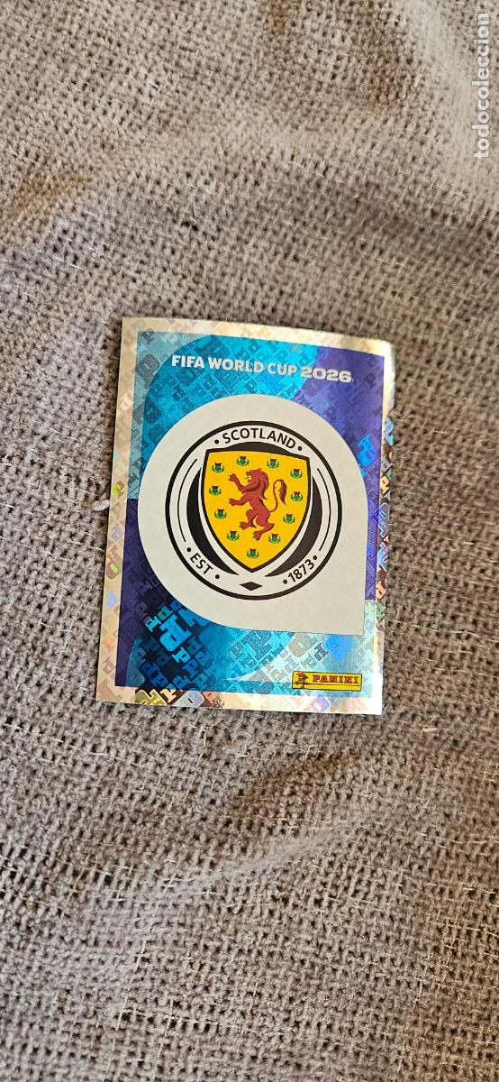 Cromos de f&uacute;tbol: Escudo Escocia world cup mundial fifa estados unidos, canad&aacute; mexico panini 2026 26 sin pegar trading