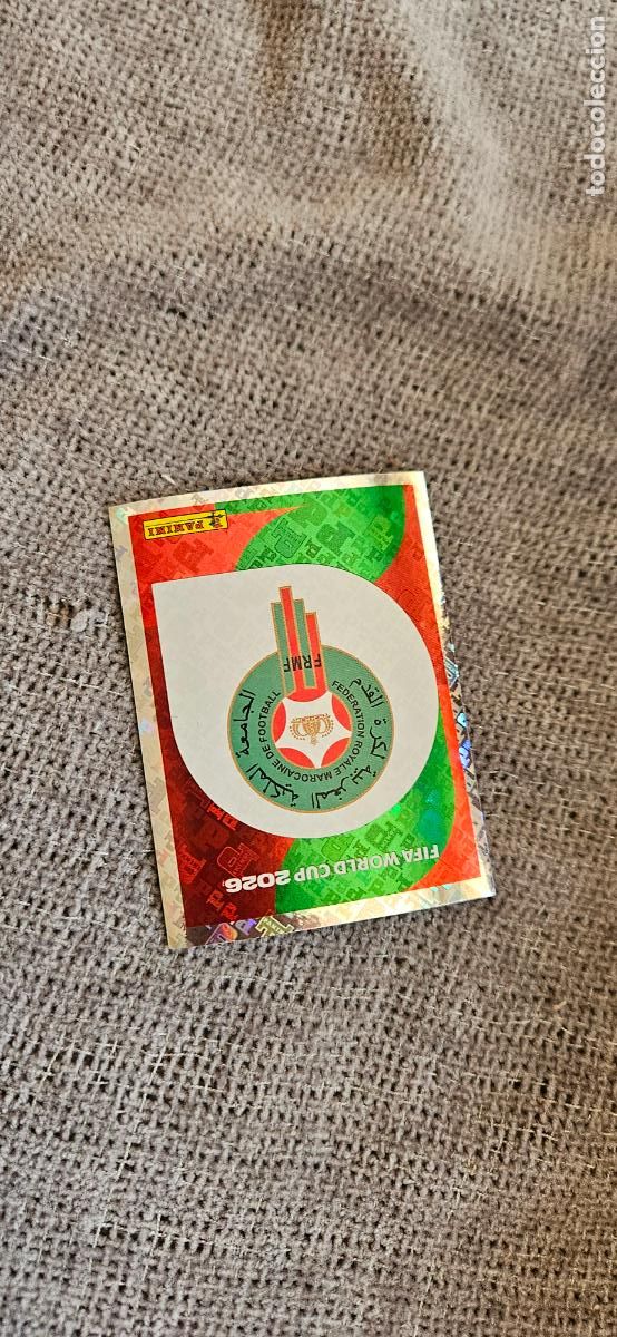 Cromos de f&uacute;tbol: Escudo Marruecos world cup mundial fifa estados unidos, canad&aacute; mexico panini 2026 26 sin pegar tradi