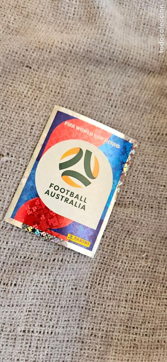 Cromos de f&uacute;tbol: Escudo Australia world cup mundial fifa estados unidos, canad&aacute; mexico panini 2026 26 sin pegar tradi