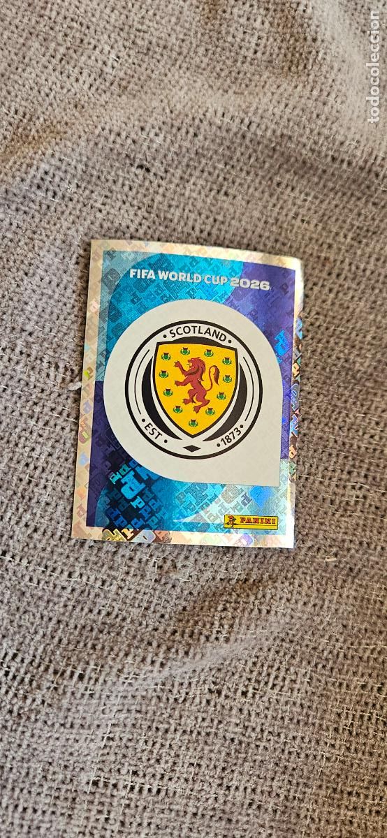 Cromos de f&uacute;tbol: Escudo Escocia world cup mundial fifa estados unidos, canad&aacute; mexico panini 2026 26 sin pegar trading