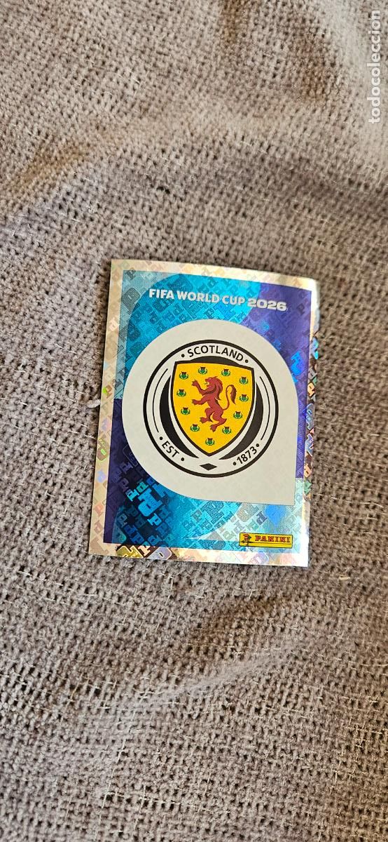 Cromos de f&uacute;tbol: Escudo Escocia world cup mundial fifa estados unidos, canad&aacute; mexico panini 2026 26 sin pegar trading