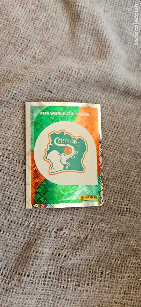 Cromos de f&uacute;tbol: Escudo Costa de Marfil world cup mundial fifa estados unidos, canad&aacute; mexico panini 2026 26 sin pegar