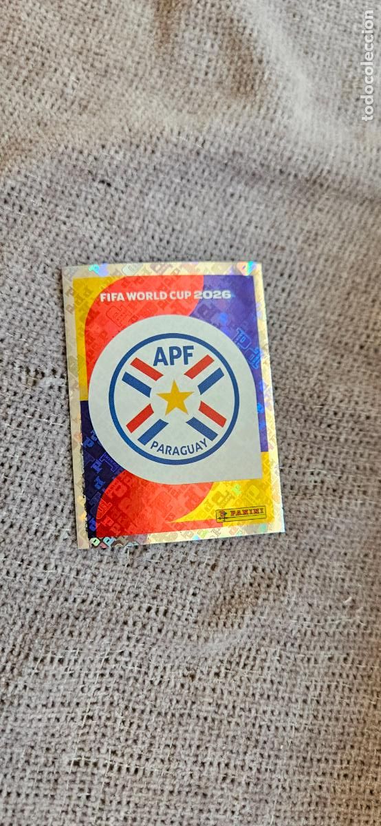 Cromos de f&uacute;tbol: Escudo Paraguay world cup mundial fifa estados unidos, canad&aacute; mexico panini 2026 26 sin pegar tradin