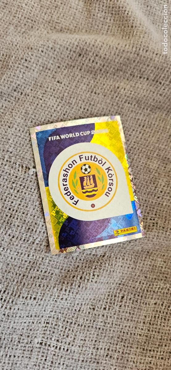 Football Stickers: Escudo Curasao world cup mundial fifa estados unidos, canad&aacute; mexico panini 2026 26 sin pegar trading