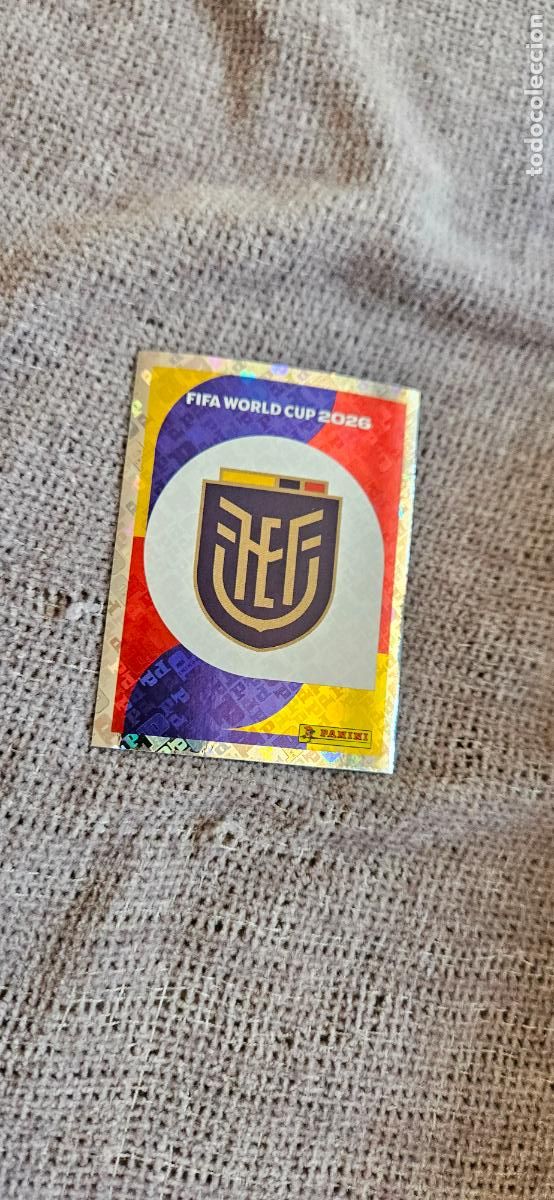 Football Stickers: Escudo Ecuador world cup mundial fifa estados unidos, canad&aacute; mexico panini 2026 26 sin pegar tradin