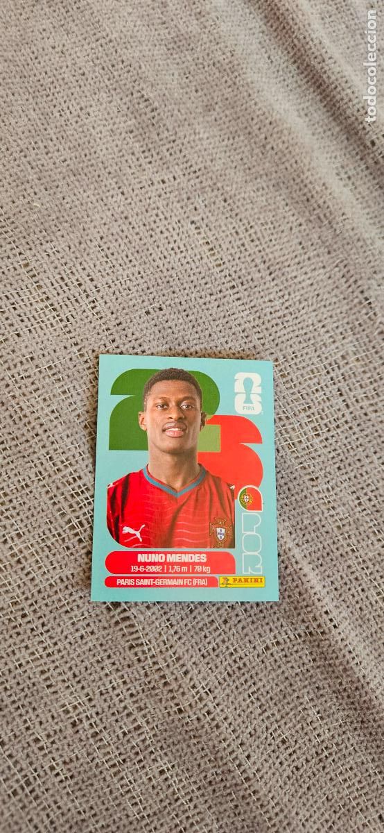 Football Stickers: Portugal Nuno Mendes 7 world cup mundial fifa estados unidos, canad&aacute; mexico panini 2026 26 sin pegar