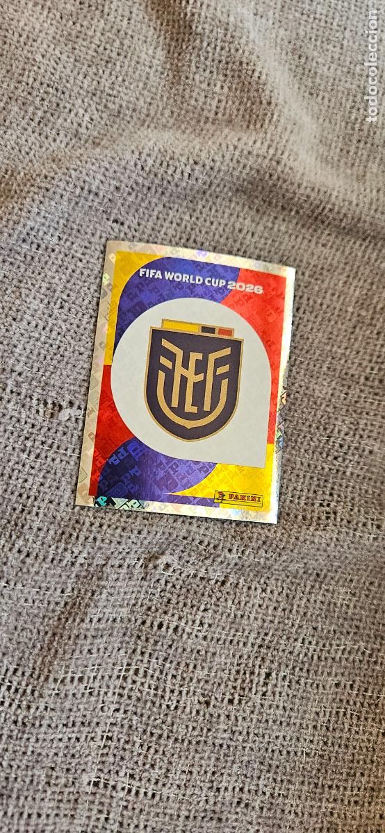 Football Stickers: Escudo Ecuador world cup mundial fifa estados unidos, canad&aacute; mexico panini 2026 26 sin pegar tradin
