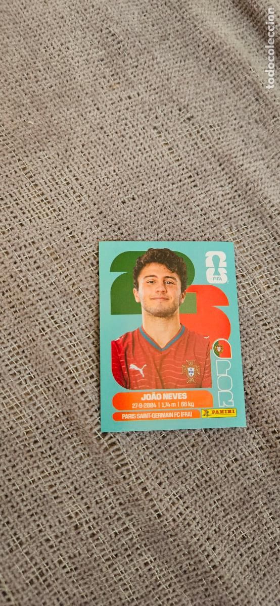 Football Stickers: Portugal Joao Neves 14 world cup mundial fifa estados unidos, canad&aacute; mexico panini 2026 26 sin pegar