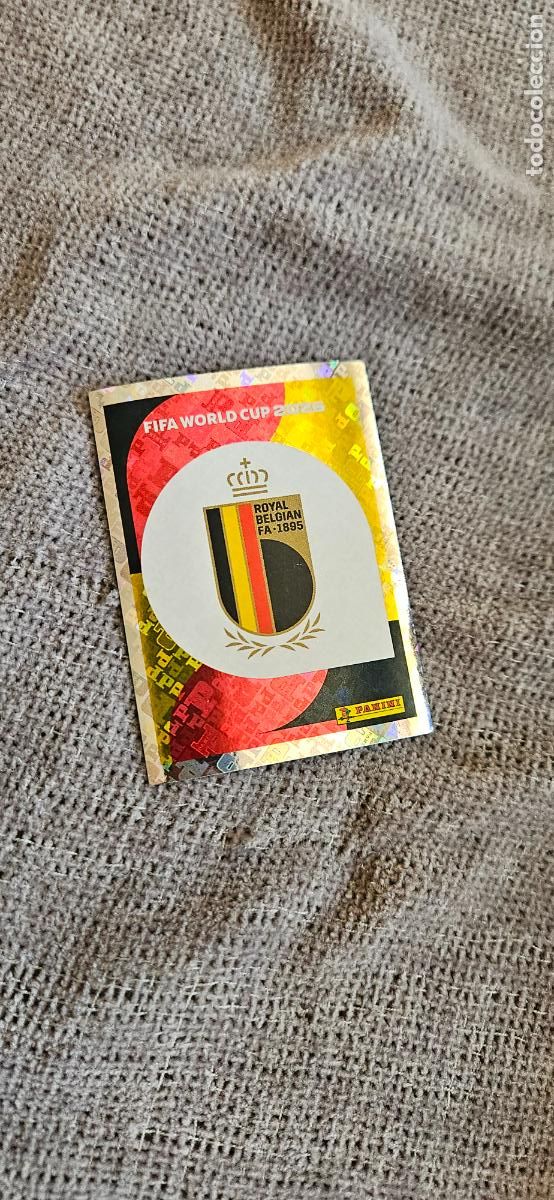 Football Stickers: Escudo B&eacute;lgica world cup mundial fifa estados unidos, canad&aacute; mexico panini 2026 26 sin pegar trading