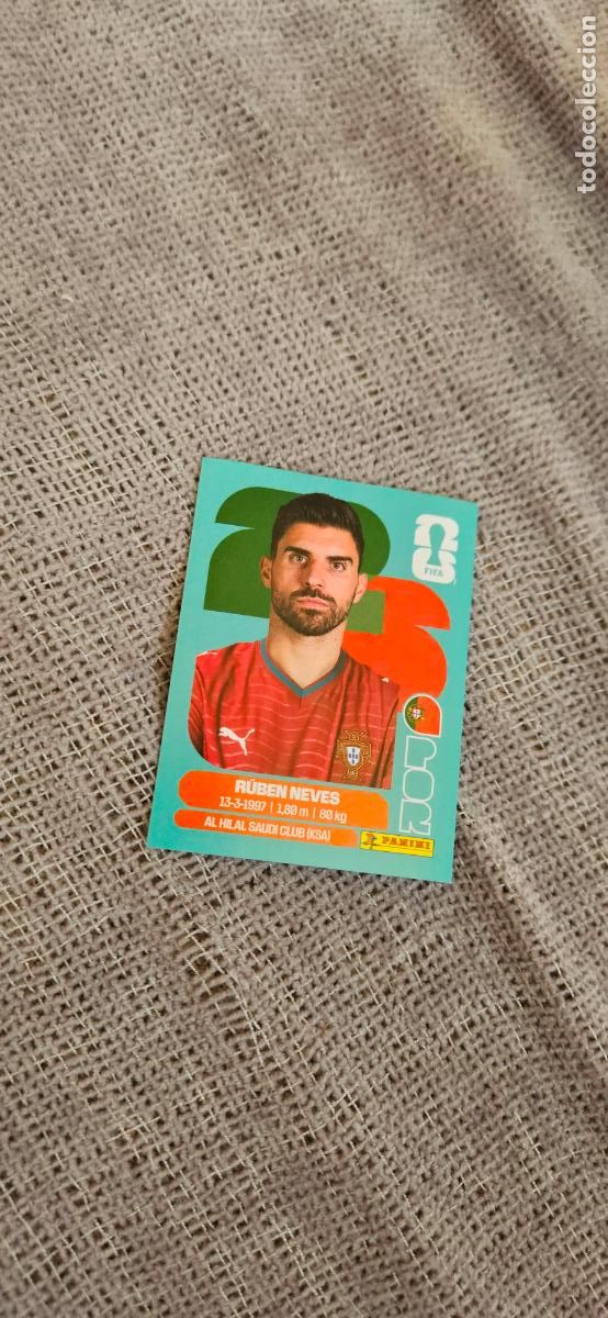Fu&szlig;ball-Sticker: Portugal Ruben Neves 11 world cup mundial fifa estados unidos, canad&aacute; mexico panini 2026 26 sin pega