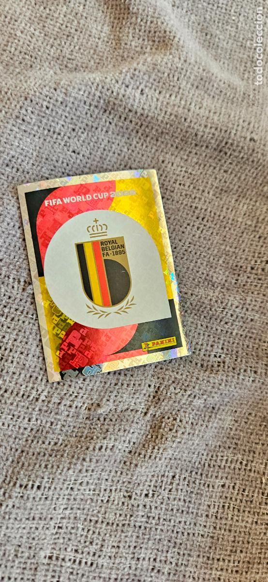 Fu&szlig;ball-Sticker: Escudo B&eacute;lgica world cup mundial fifa estados unidos, canad&aacute; mexico panini 2026 26 sin pegar trading