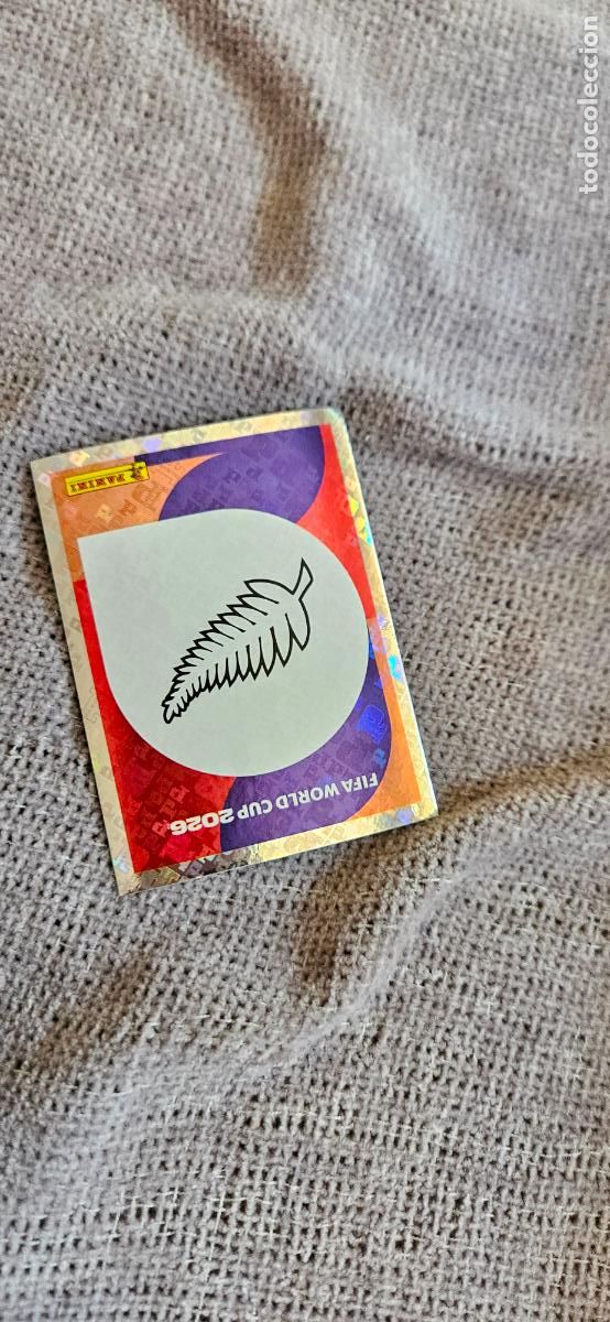 Cromos de f&uacute;tbol: Escudo Nueva Zelanda world cup mundial fifa estados unidos, canad&aacute; mexico panini 2026 26 sin pegar t