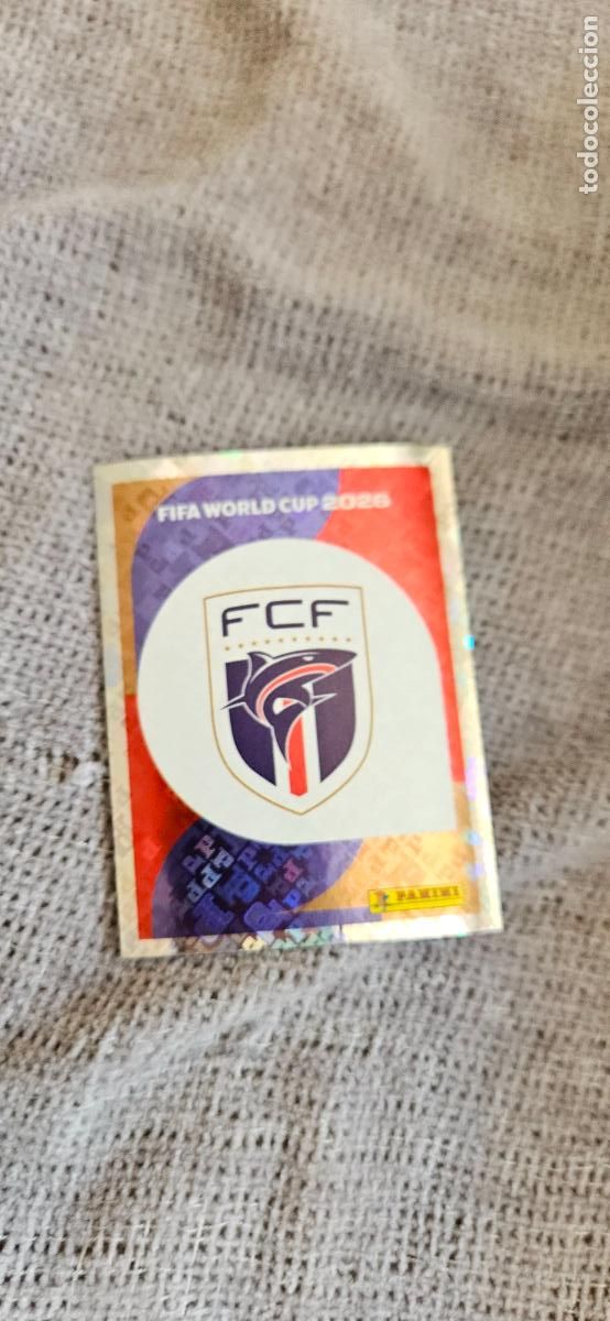 Cromos de f&uacute;tbol: Escudo Cabo Verde world cup mundial fifa estados unidos, canad&aacute; mexico panini 2026 26 sin pegar trad