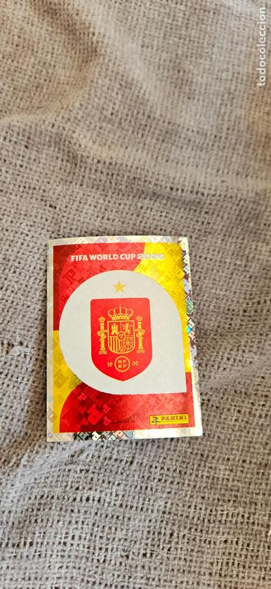 Cartes &agrave; collectionner de Football: Escudo Espa&ntilde;a world cup mundial fifa estados unidos, canad&aacute; mexico panini 2026 26 sin pegar trading