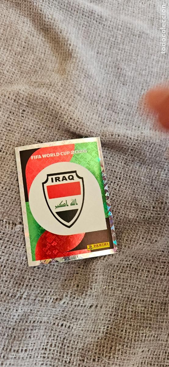 Cartes &agrave; collectionner de Football: Escudo Irak world cup mundial fifa estados unidos, canad&aacute; mexico panini 2026 26 sin pegar trading ca