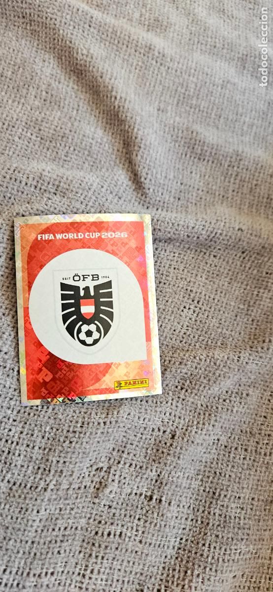 Cartes &agrave; collectionner de Football: Escudo Austria world cup mundial fifa estados unidos, canad&aacute; mexico panini 2026 26 sin pegar trading