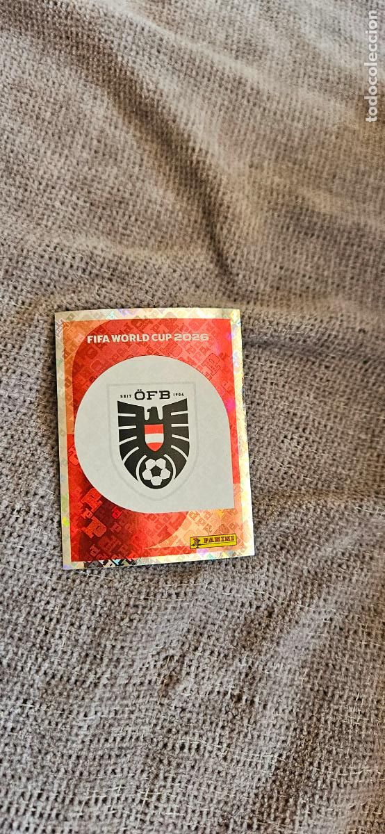 Cartes &agrave; collectionner de Football: Escudo Austria world cup mundial fifa estados unidos, canad&aacute; mexico panini 2026 26 sin pegar trading