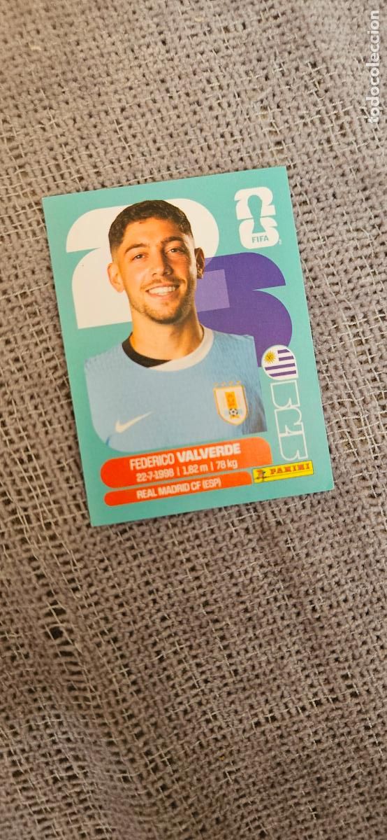 Cromos de f&uacute;tbol: Uruguay Valverde 10 world cup mundial fifa estados unidos, canad&aacute; mexico panini 2026 26 sin pegar tr