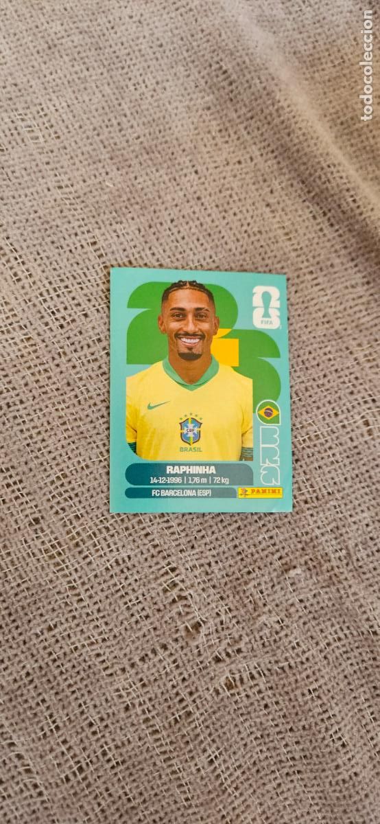 Figurine di Calcio: Brasil Raphinha 19 world cup mundial fifa estados unidos, canad&aacute; mexico panini 2026 26 sin pegar tra