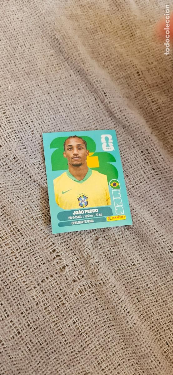 Figurine di Calcio: Brasil Joao Pedro 16 world cup mundial fifa estados unidos, canad&aacute; mexico panini 2026 26 sin pegar t