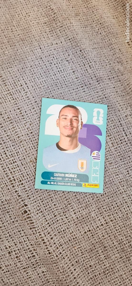Figurine di Calcio: Uruguay Darwin N&uacute;&ntilde;ez 17 world cup mundial fifa estados unidos, canad&aacute; mexico panini 2026 26 sin pega