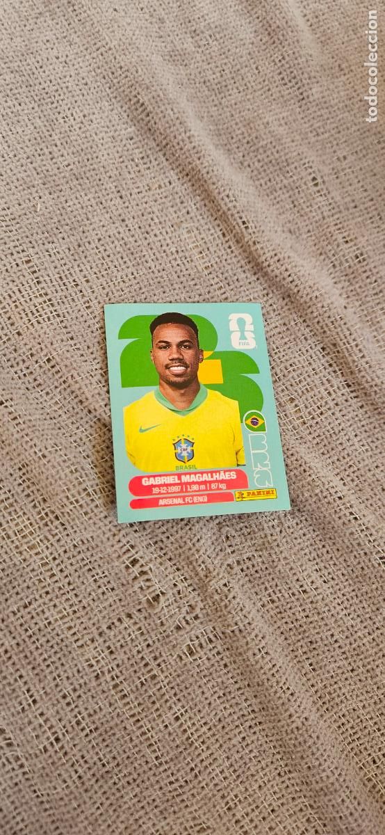 Figurine di Calcio: Brasil Gabriel 6 world cup mundial fifa estados unidos, canad&aacute; mexico panini 2026 26 sin pegar tradi