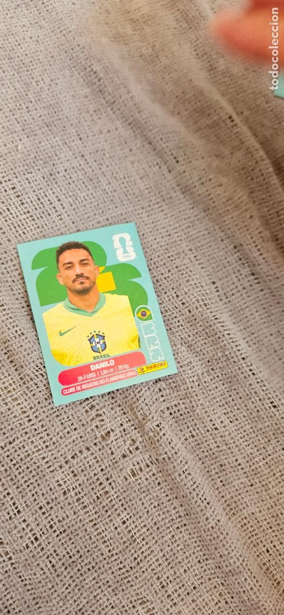 Figurine di Calcio: Brasil Danilo 7 world cup mundial fifa estados unidos, canad&aacute; mexico panini 2026 26 sin pegar tradin