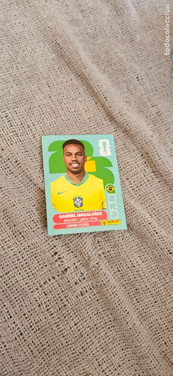 Figurine di Calcio: Brasil Gabriel 6 world cup mundial fifa estados unidos, canad&aacute; mexico panini 2026 26 sin pegar tradi