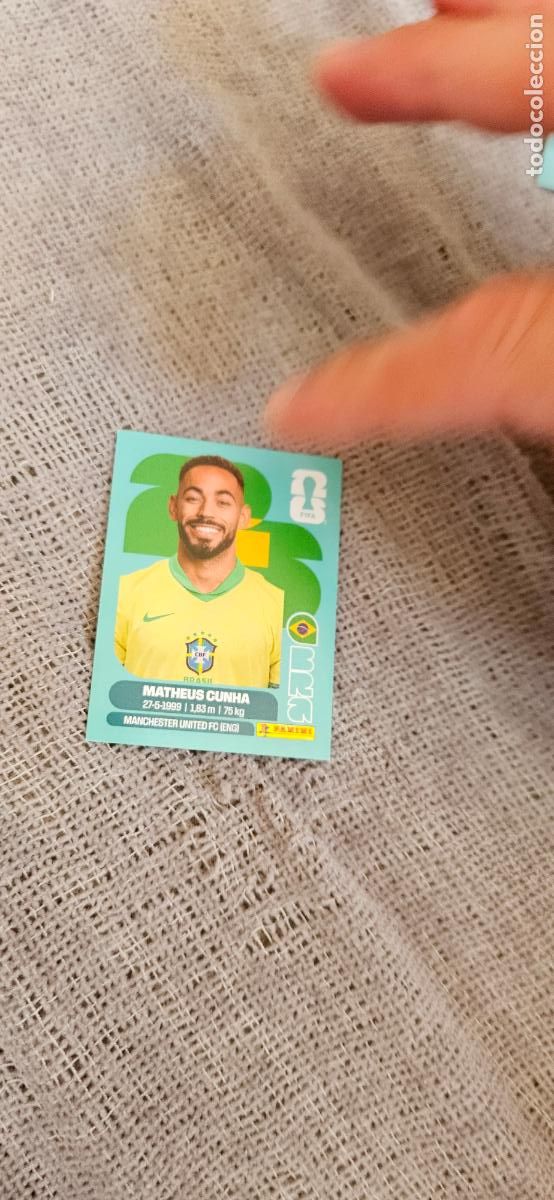 Fu&szlig;ball-Sticker: Brasil Cunha 17 world cup mundial fifa estados unidos, canad&aacute; mexico panini 2026 26 sin pegar tradin