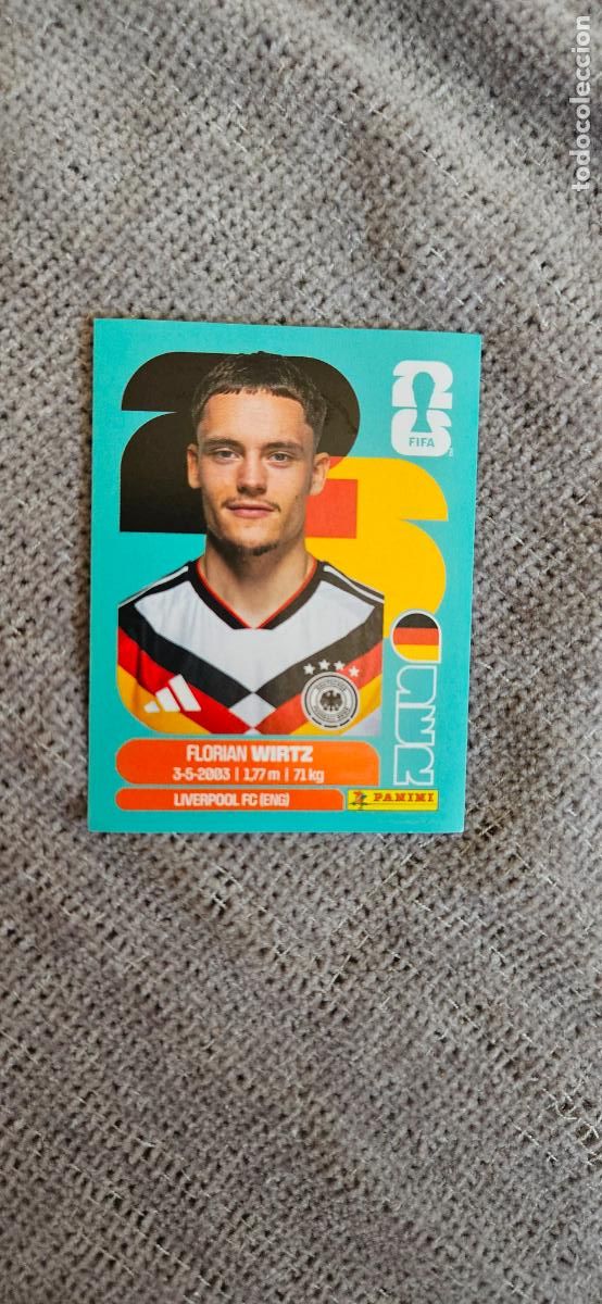 Fu&szlig;ball-Sticker: Alemania Wirtz 11 world cup mundial fifa estados unidos, canad&aacute; mexico panini 2026 26 sin pegar trad