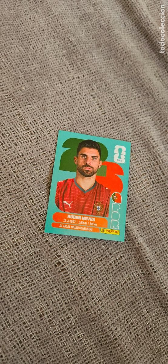 Fu&szlig;ball-Sticker: Portugal Ruben Neves 11 world cup mundial fifa estados unidos, canad&aacute; mexico panini 2026 26 sin pega