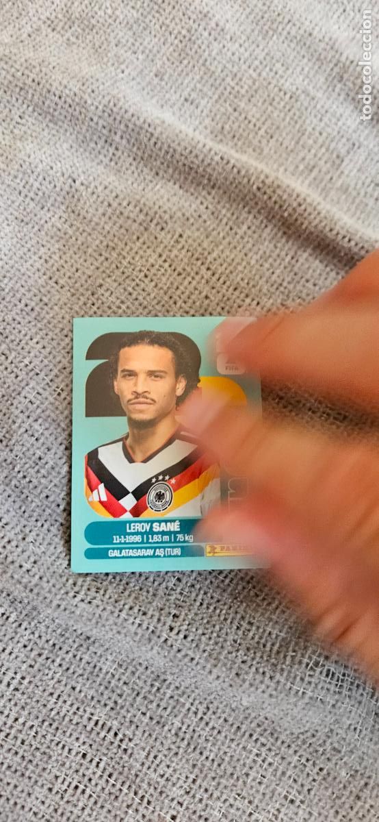 Fu&szlig;ball-Sticker: Alemania Sane 18 world cup mundial fifa estados unidos, canad&aacute; mexico panini 2026 26 sin pegar tradi