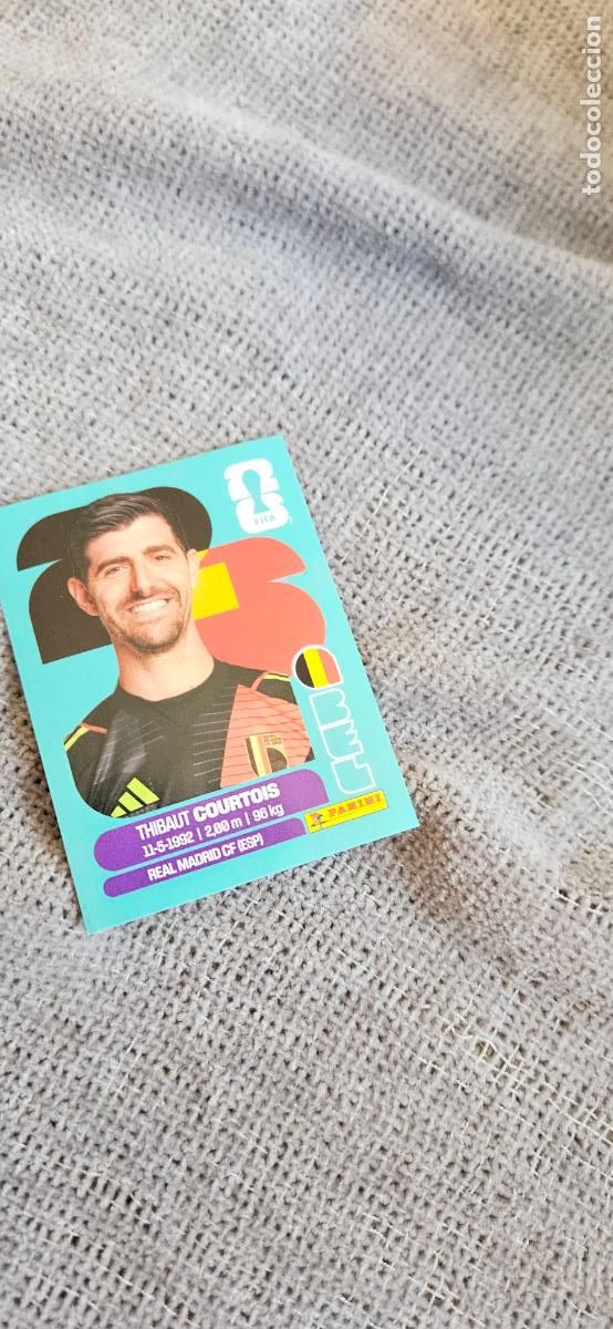 Football Stickers: B&eacute;lgica Courtois world cup mundial fifa estados unidos, canad&aacute; mexico panini 2026 26 sin pegar trad