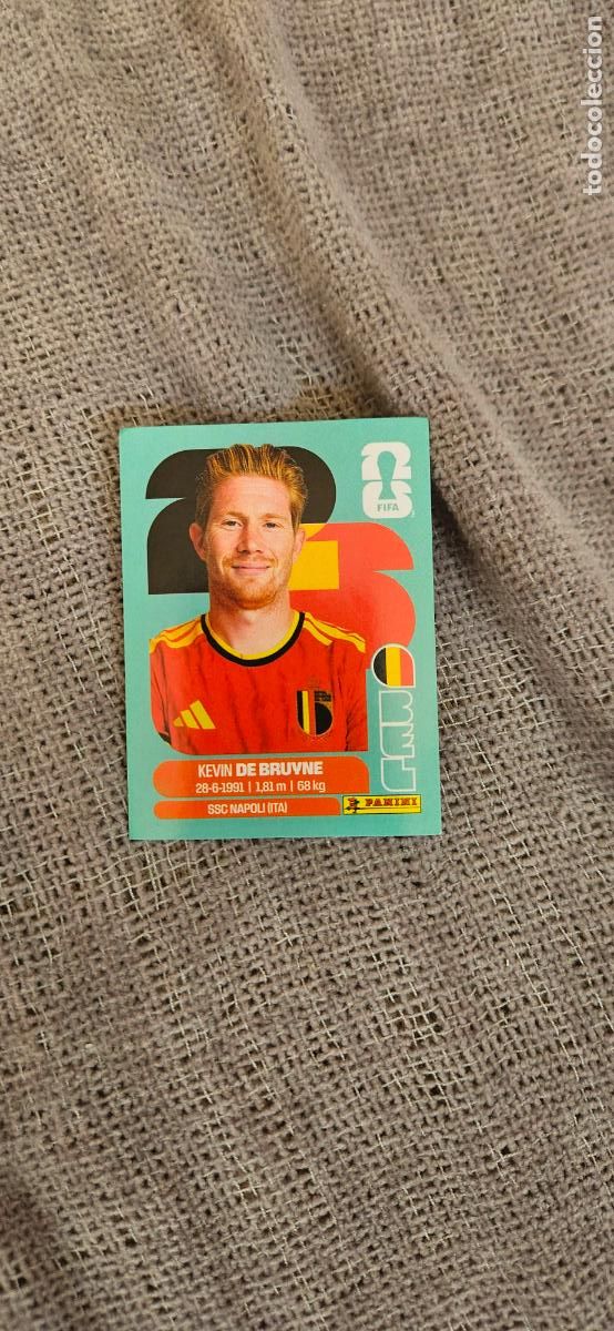 Football Stickers: B&eacute;lgica De Bruyne world cup mundial fifa estados unidos, canad&aacute; mexico panini 2026 26 sin pegar trad