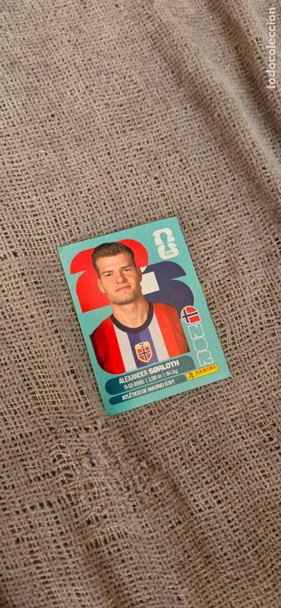 Football Stickers: Noruega Sorloth world cup mundial fifa estados unidos, canad&aacute; mexico panini 2026 26 sin pegar tradin