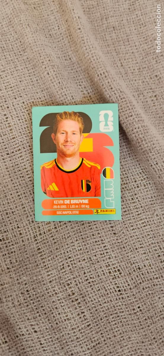 Football Stickers: B&eacute;lgica De Bruyne world cup mundial fifa estados unidos, canad&aacute; mexico panini 2026 26 sin pegar trad